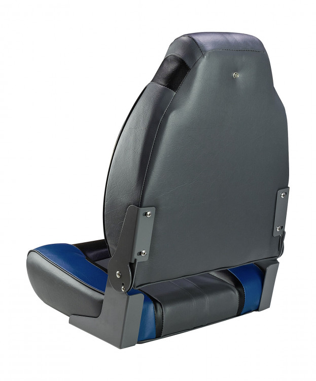 Кресло мягкое складное, обивка винил, цвет синий/угольный/черный, арт. 75157BCB-MR,          Marine Rocket 
