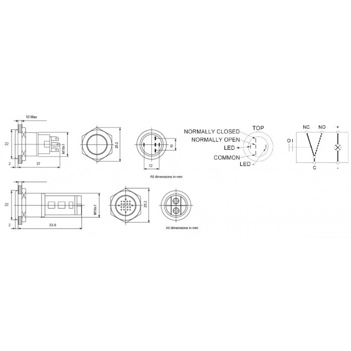 Зуммер красная подсветка 24В, арт. 80-511-0010-00,          BEP Marine  Зуммер красная подсветка 24В, арт. 80-511-0010-00,          BEP Marine
