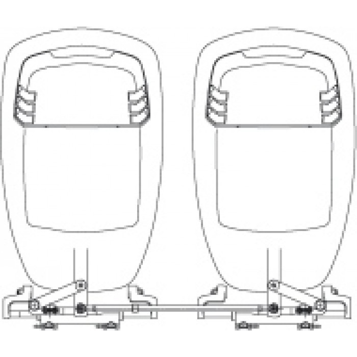 Рычаг рулевой для 2-х моторов 650-950мм, арт. A.88,          Ultraflex 