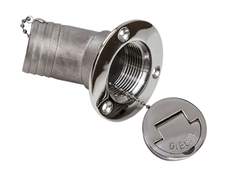 Горловина заливная угловая для дизтоплива 38 мм, Marine Rocket, арт. BD060738Diesel_MR,          MARINE ROCKET 