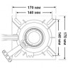 Стойка Taper-Lock газ-лифт 343-500 мм, используется с основаниями 3600002A и 1600010 