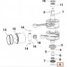 Уплотнительное кольцо (прокладка)  Johnson/Evinrude/OMC 0319662 