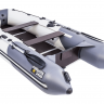 Надувная лодка ПВХ, Ривьера Компакт 3400 СК Комби, светло-серый/графит 