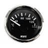 Указатель температуры двигателя 40-120 гр., черный циферблат, нержавеющий ободок, д. 52 мм, арт. JMV00276_KY14004_sale, KUS Указатель температуры двигателя 40-120 гр., черный циферблат, нержавеющий ободок, д. 52 мм, арт. JMV00276_KY14004_sale, KUS