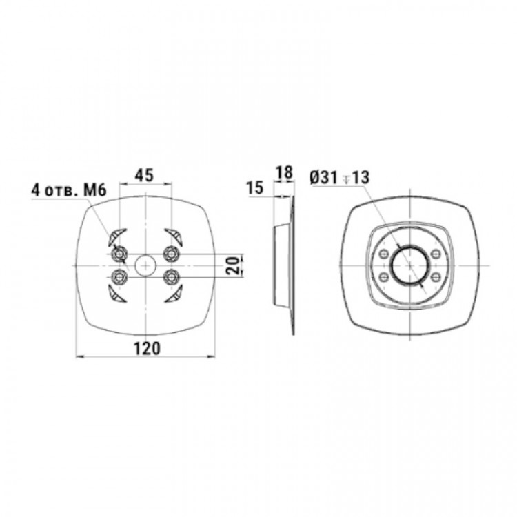 Крепление на баллон надувной лодки, арт. 040547T,          Техномарин 
