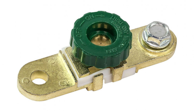 Клемма аккумуляторная с зажимом "-" (с выключателем массы), 17 мм, арт. 4620136035088,          MARINE ROCKET 