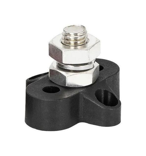 Клемма-штифт одинарная, M10, черная/черная, арт. 4620136060035,          MARINE ROCKET 