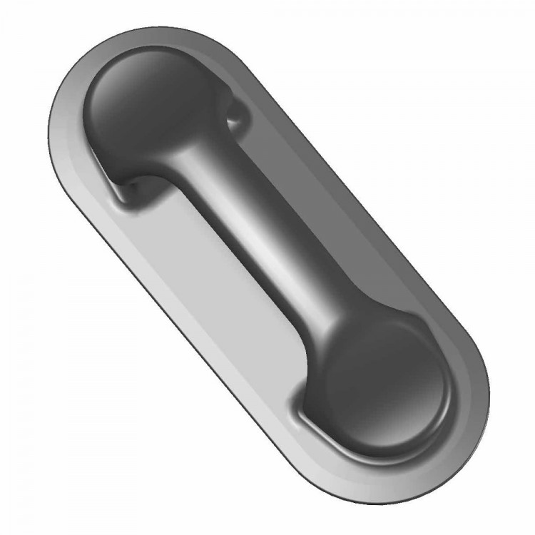 Комплект ручек транспортировочных РИБ Boat-plastic, основание 242x94 мм, черный (2шт) , BP-09242_2-ts, арт. BP-09242_2-ts,          Boatplastic 