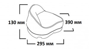 Сиденье Gray Pro Stand Up, серое