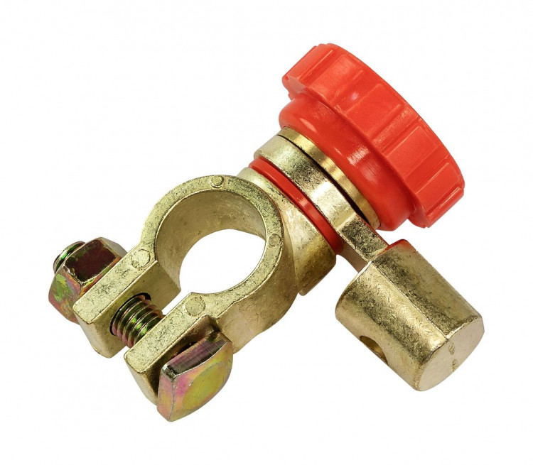 Клемма аккумуляторная с зажимом "-" (с выключателем массы), 17 мм, арт. 4620136035095,          MARINE ROCKET 