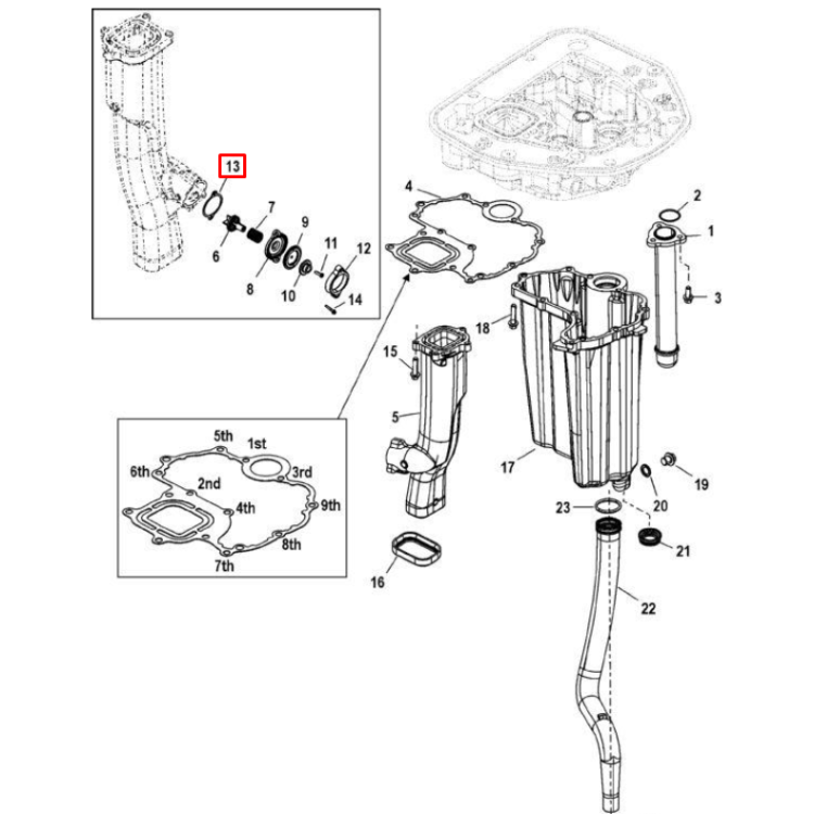 Прокладка тарельчатого клапана паронитовая 135-400 4-STROKE VERADO (Quicksilver), арт. 889561,          MERCURY 