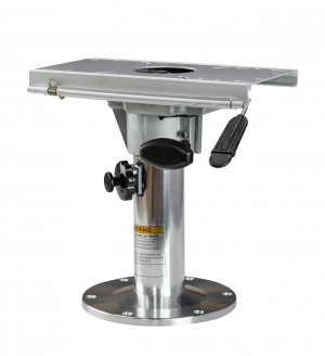 Стойка для сидений 325-457мм c переходником, алюминий