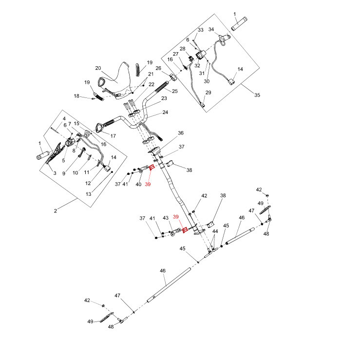 Вкладыш рулевой колонки (внешний) Тайга RM-127713, арт. RM-127713,          Русская Механика 