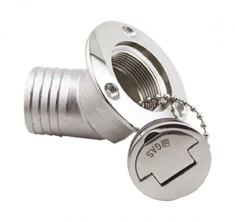 Горловина заливная угловая для воды 38 мм, Marine Rocket, арт. BD060738Water_MR,          MARINE ROCKET 