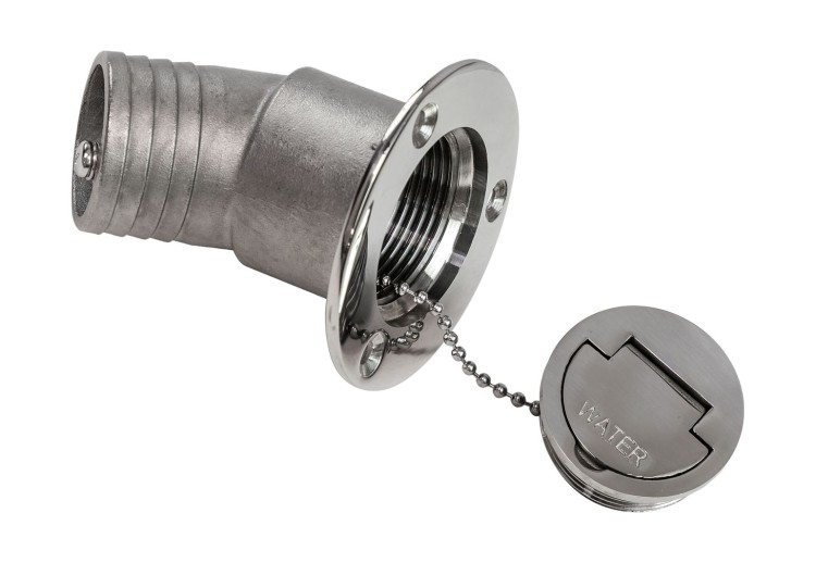 Горловина заливная угловая для воды 38 мм, Marine Rocket, арт. BD060738Water_MR,          MARINE ROCKET 