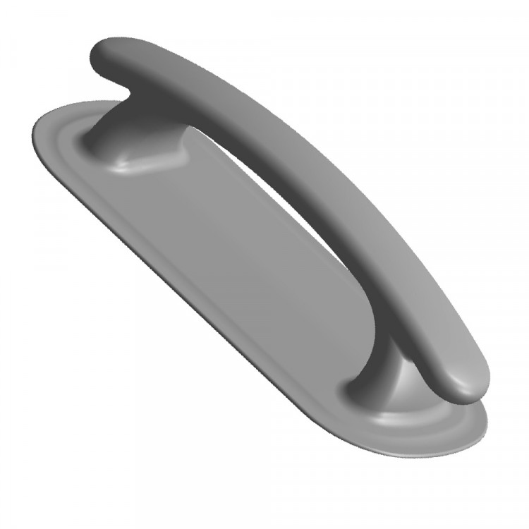 Комплект ручек транспортировочных кнехт Boat-plastic, основание 200x84 мм, черный (2шт), BP-10200_2-ts, арт. BP-10200_2-ts,          Boatplastic 