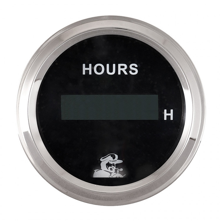 Счетчик моточасов, черный циферблат, арт. 10252256,          Мореман  Счетчик моточасов, черный циферблат, арт. 10252256,          Мореман