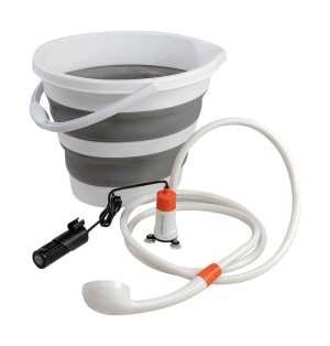 Портативный душ с насосом и ведром, SeaFlo