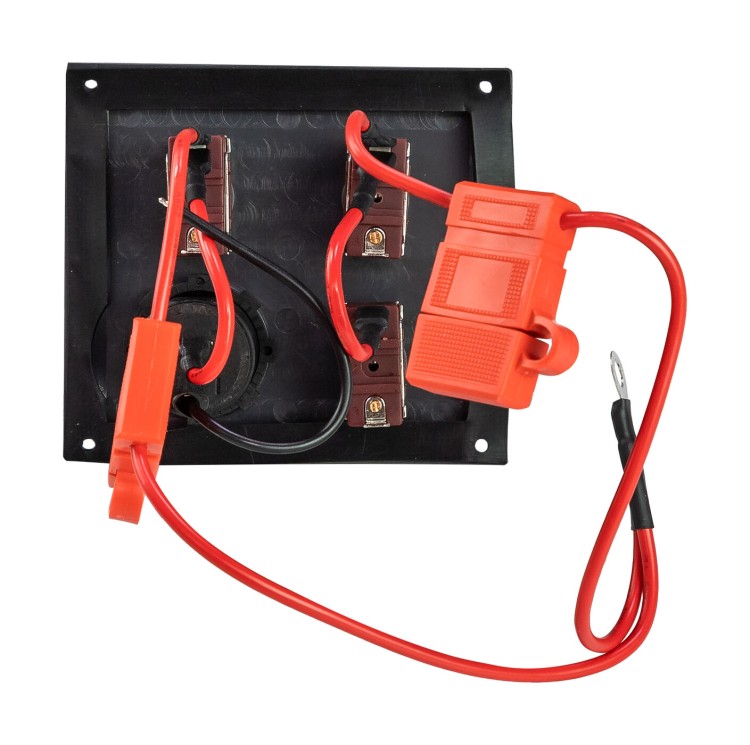 Панель бортового питания 3 переключателя, разъем прикуривателя, предохранители, серый корпус, арт. 10140,          AAA  Панель бортового питания 3 переключателя, разъем прикуривателя, предохранители, серый корпус, арт. 10140,          AAA