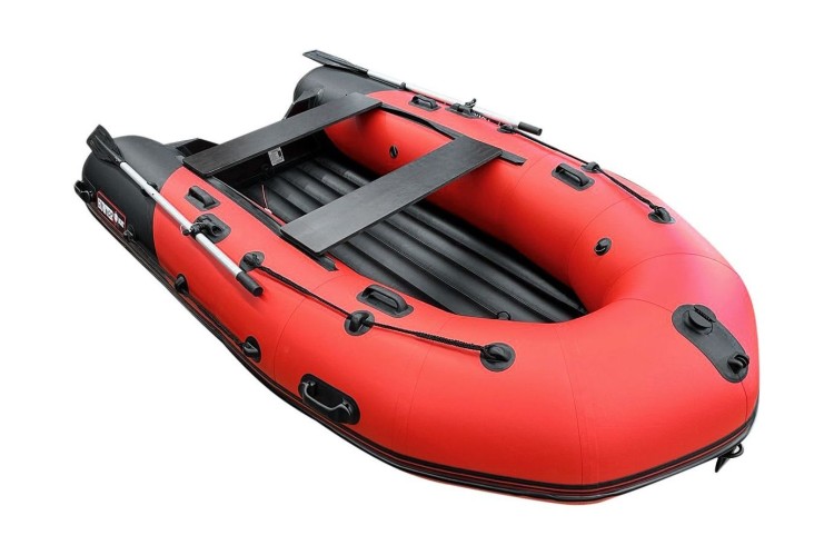 Надувная лодка ПВХ, Хантер 330 Про НДНД, красный/черный, арт. 3302412,          Hunterboat 