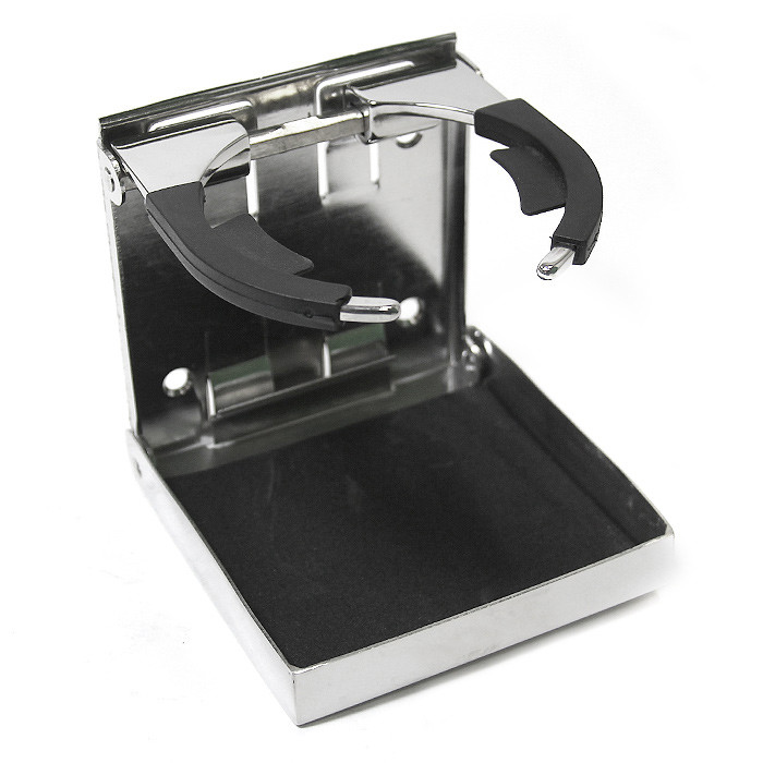 Держатель стакана регулируемый, нержавеющая сталь SUNFINE, 101×97мм, арт. SF21206,          SUNFINE MARINE 