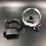 Спидометр аналоговый до 120 км/ч с GPS-модулем (белый, хромированный ободок), арт. 900-00066,          РРЦ РАЗНОЕ  Спидометр аналоговый до 120 км/ч с GPS-модулем (белый, хромированный ободок), арт. 900-00066,          РРЦ РАЗНОЕ