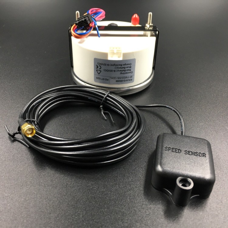 Спидометр аналоговый до 120 км/ч с GPS-модулем (белый, хромированный ободок), арт. 900-00066,          РРЦ РАЗНОЕ  Спидометр аналоговый до 120 км/ч с GPS-модулем (белый, хромированный ободок), арт. 900-00066,          РРЦ РАЗНОЕ