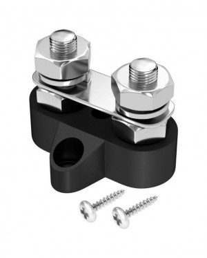 Клемма-штифт двойная, M6, черная