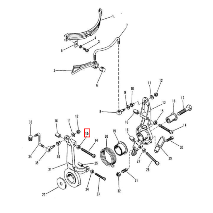 Гайка стальная диам. 5,5 мм MERCURY/MERCRUISER (Quicksilver), арт. 29598,          MERCURY 