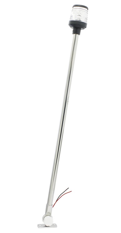 клотиковый огонь на стойке с шарниром, 600 мм, бел, арт. 10236349,          Osculati 