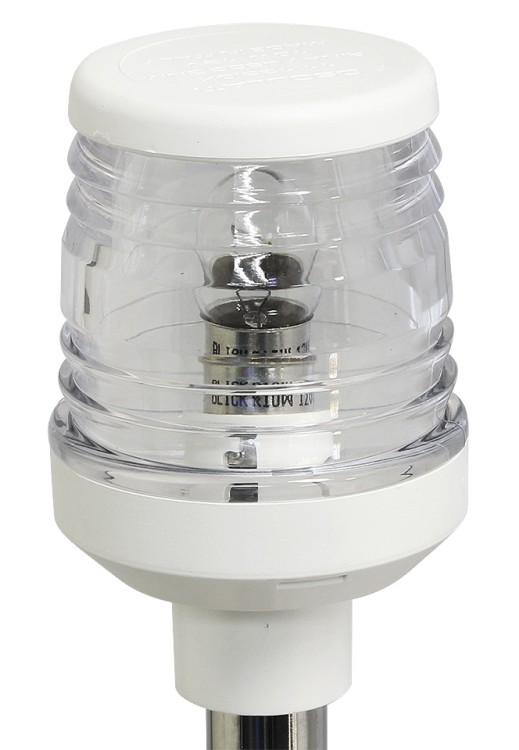 клотиковый огонь на стойке с шарниром, 600 мм, бел, арт. 10236349,          Osculati 