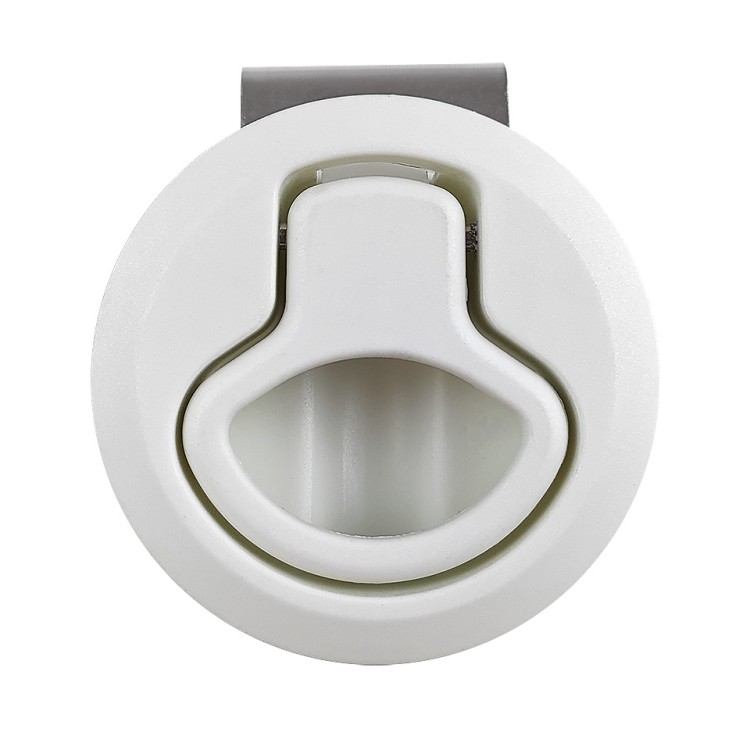 Замок-защелка с подъемной рукояткой, пластик, белый, арт. 10269195,  