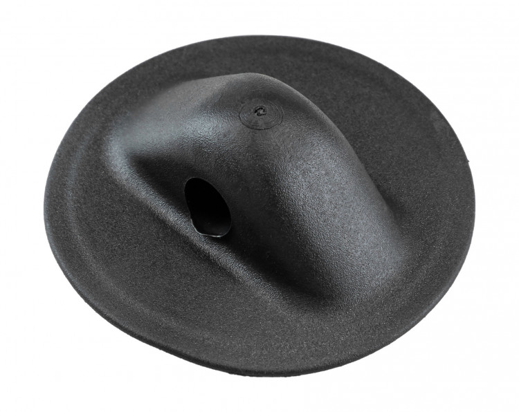 Крепление леера малое, D 78мм, отверстие 11.8 мм, черное, арт. 00000000020,          Boatplastic 