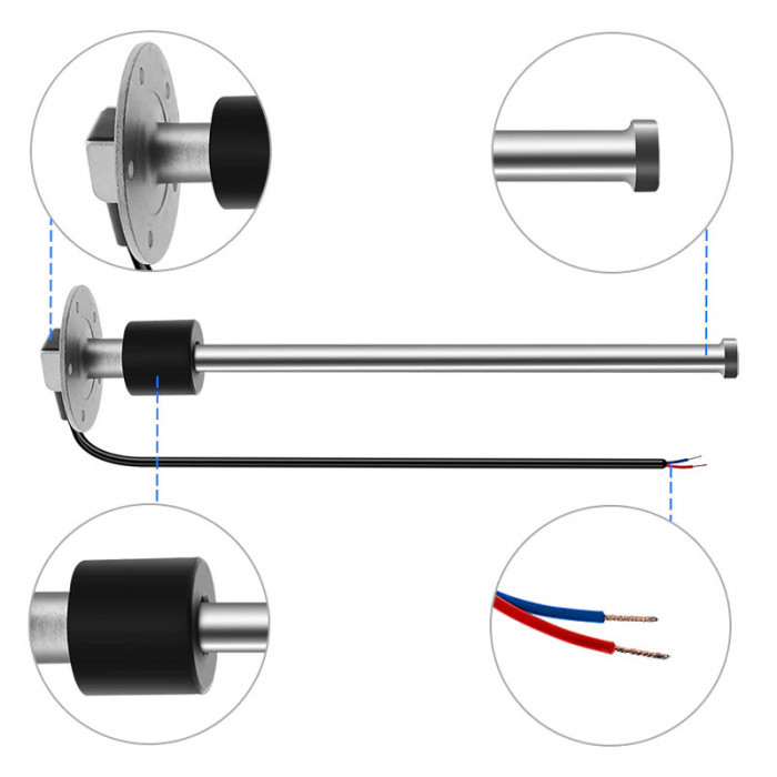 Датчик уровня воды/топлива 500мм, 0-190 Om, арт. S5-E500 K,          KUS 