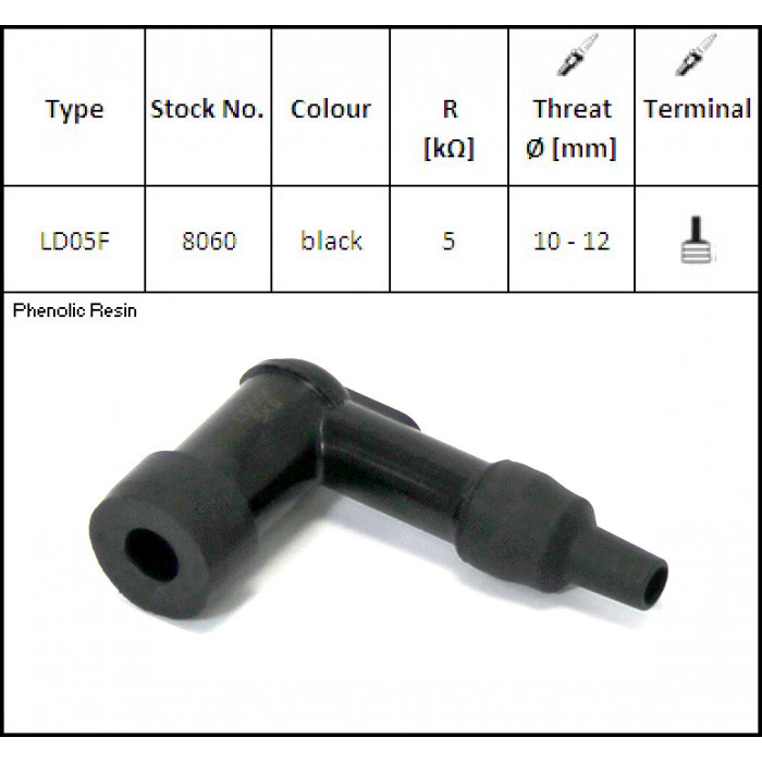 LD05F Колпачок свечи зажигания, арт. 8060,          NGK 