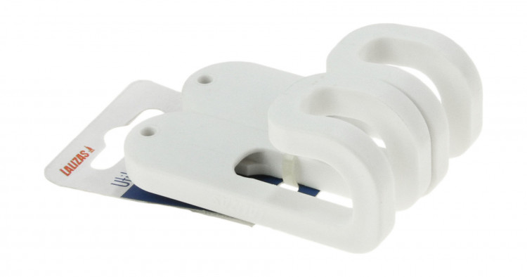 Крючок пластиковый Store-All, белый, арт. 94126,          Lalizas 