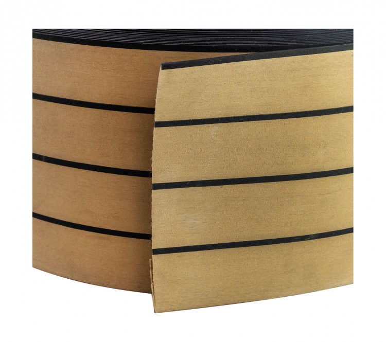 Покрытие палубное 200ммx5мм, тик классический, черная полоса, арт. MR0004,          MARINE ROCKET  Покрытие палубное 200ммx5мм, тик классический, черная полоса, арт. MR0004,          MARINE ROCKET