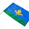 Флаг ВДВ автомобильный 30х45 с кронштейном 