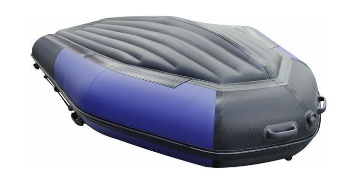 Надувная лодка ПВХ, Хантер 370 Про Спорт НДНД, синий/карбон, арт. 3702415,          Hunterboat 
