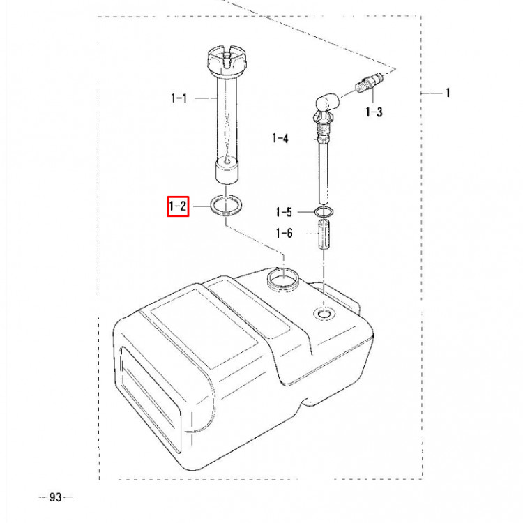 Кольцо уплотнительное топливного бака TOHATSU 5-140, арт. 3C7-70021-0,          Nano Protech 