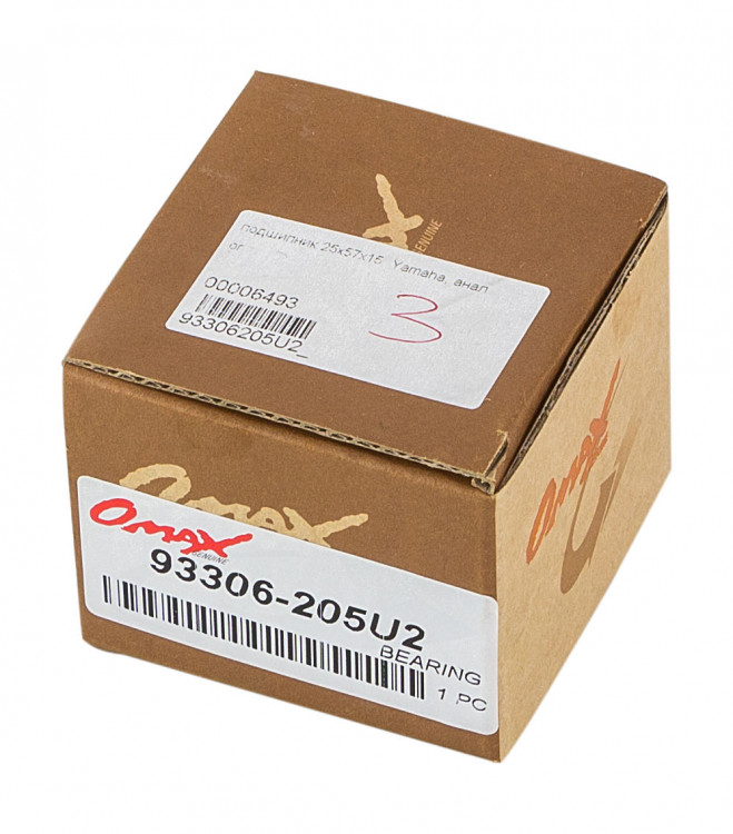 Подшипник 25х57х15, Yamaha, арт. 93306205U2_OM,          OMAX  Подшипник 25х57х15, Yamaha, арт. 93306205U2_OM,          OMAX