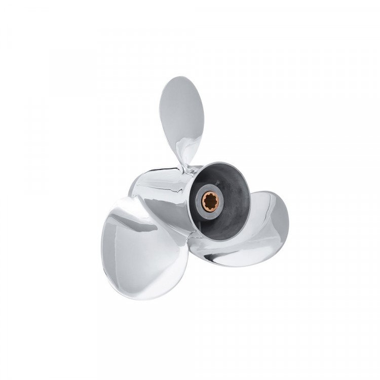 Винт гребной   для Yamaha 9.9-20HP, диаметр 9 1/4" нержавеющий, лопастей - 3, шаг 9", арт. SK63V-45945-10-EL-SS-ts,          Skipper 