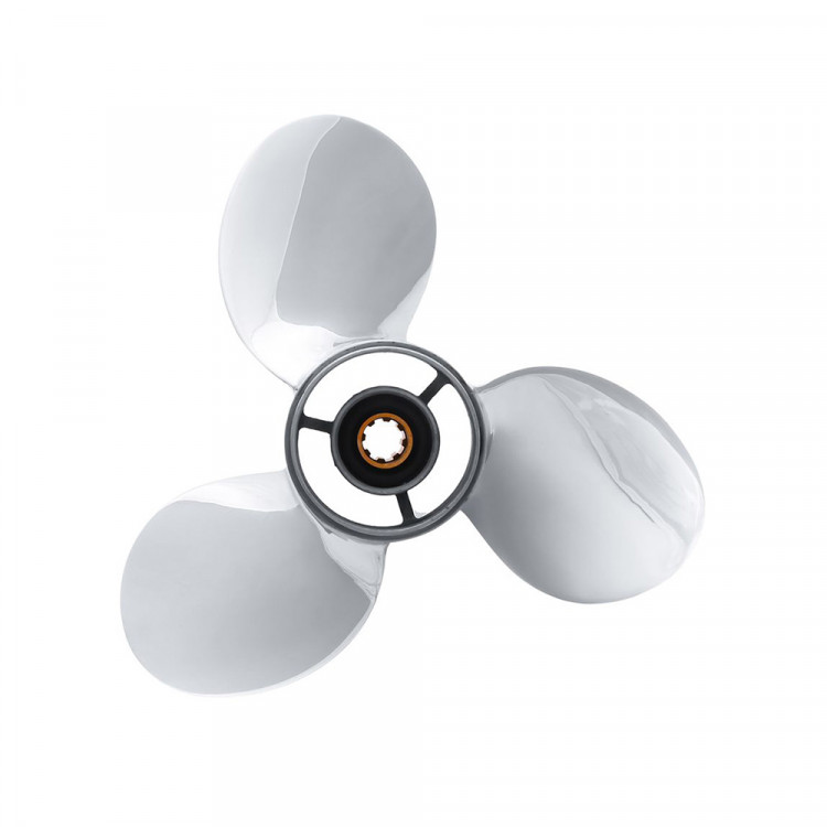 Винт гребной   для Yamaha 9.9-20HP, диаметр 9 1/4" нержавеющий, лопастей - 3, шаг 9", арт. SK63V-45945-10-EL-SS-ts,          Skipper 