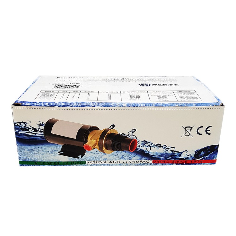 Помпа для откачки фекальных масс, бронзовый корпус, 12 В, арт. 10270648,          Matromarine 