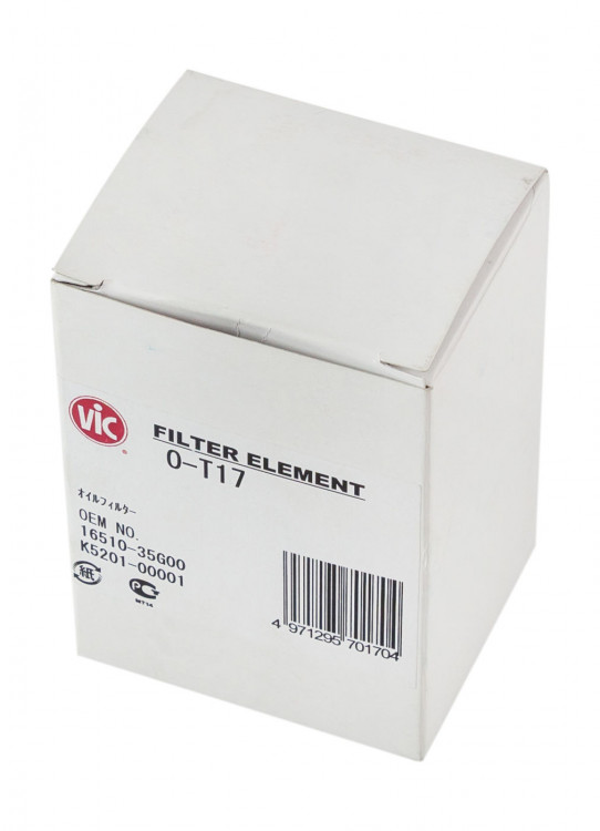 Фильтр масляный VIC O-T17 (вставка сменная), арт. VICOT17,          EIKEN INDUSTRIES 