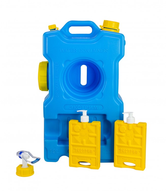 Канистра для воды 19 л, голубая, арт. kontvod19,          Технохим 