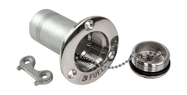 Горловина заливная для бензина 38 мм, ключ Marine Rocket, арт. S.M1428-38F,          MARINE ROCKET 