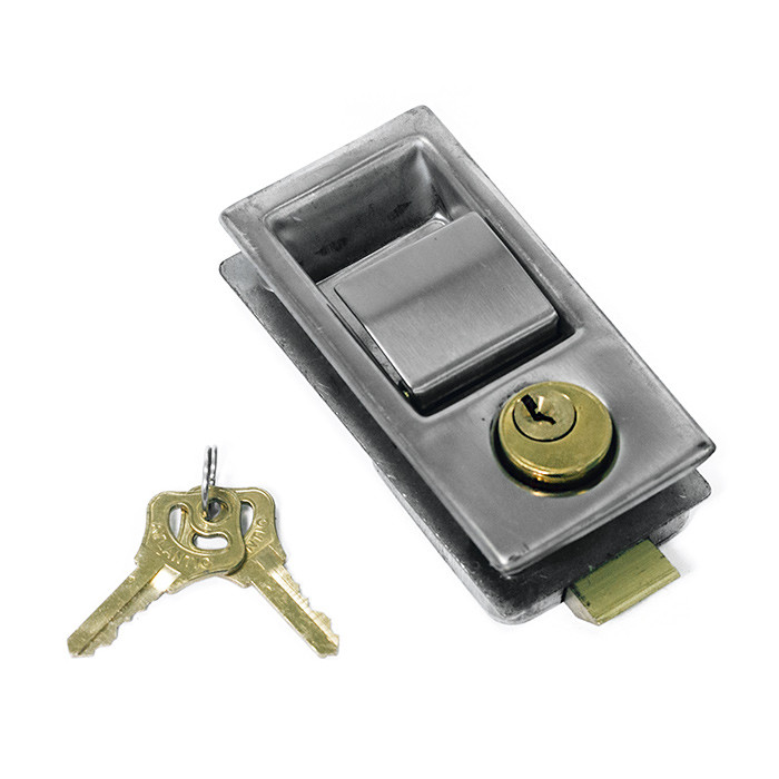 Замок врезной SUNFINE 27x100x50 мм с ключами для рундуков и шкафчиков, арт. SF31081,          SUNFINE MARINE 