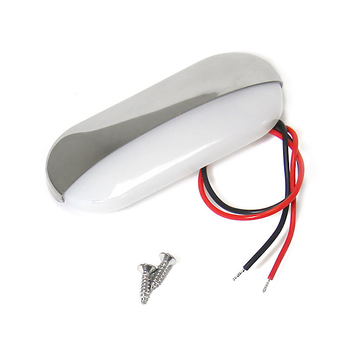 Светильник для подсветки палуб и трапов светодиодный, холодный белый свет, нерж. сталь, арт. B013107-WH,          Anheart Marine 