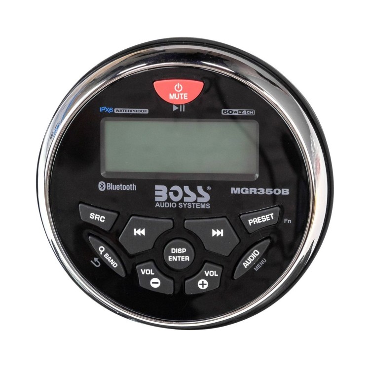 Морская магнитола BOSS MGR350B, уценена, арт. MGR350B_utsenka2,          Boss Audio 